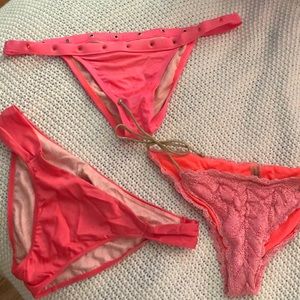 VS bottom. All pinkish colors